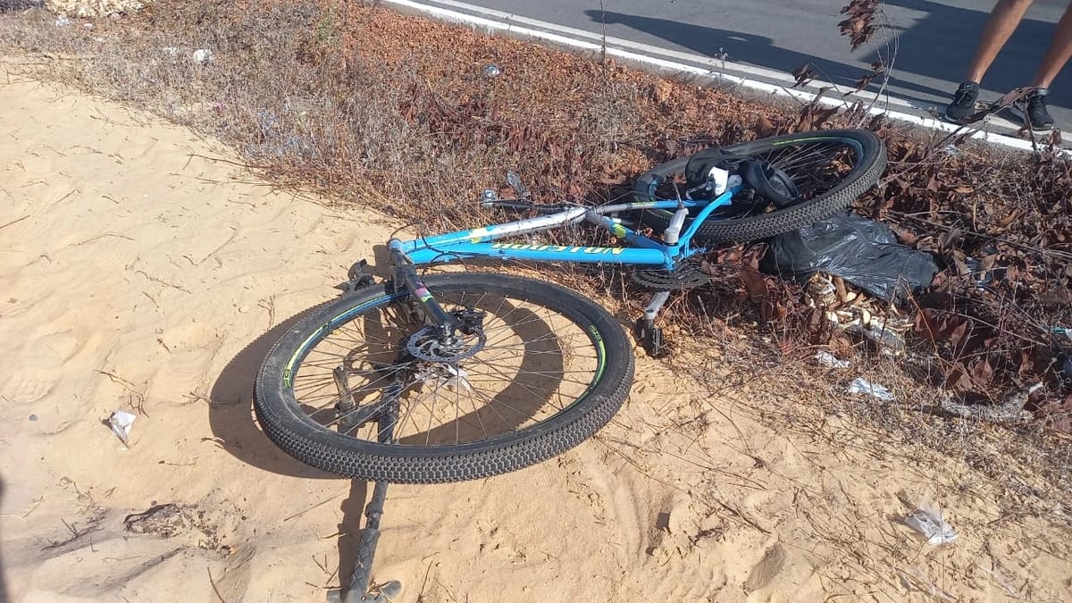 Ciclista morre após atropelado por carro em Parnaíba