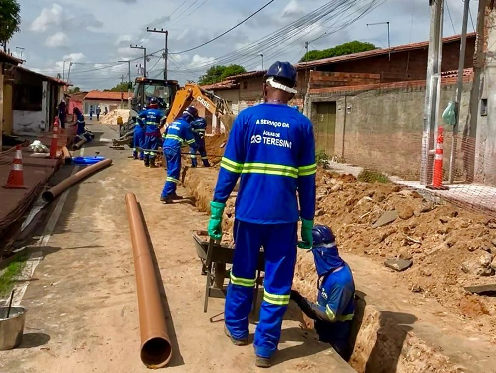 Ampliação da rede de esgoto traz boas perspectivas para moradores da região norte de Teresina