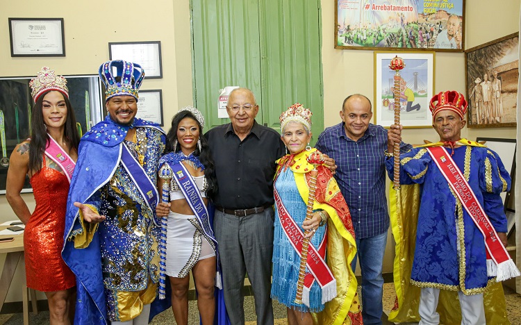 Majestades do Carnaval de 2024 visitam a Prefeitura de Teresina