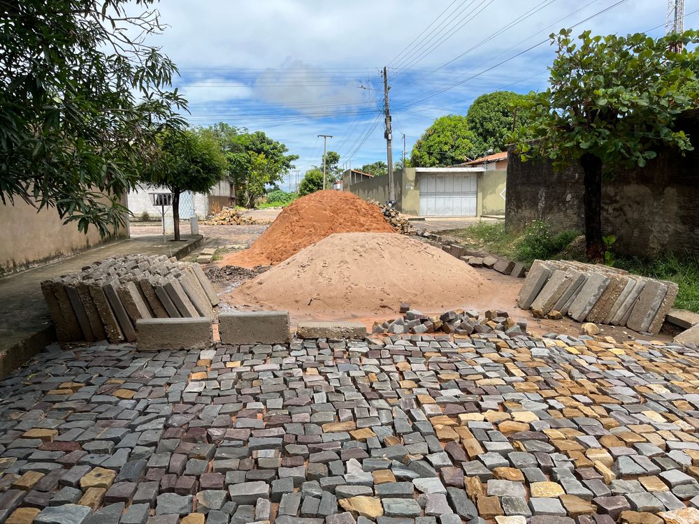 Bairro Parque Jacinta, zona sul de Teresina, recebe pavimentação pelo OPA