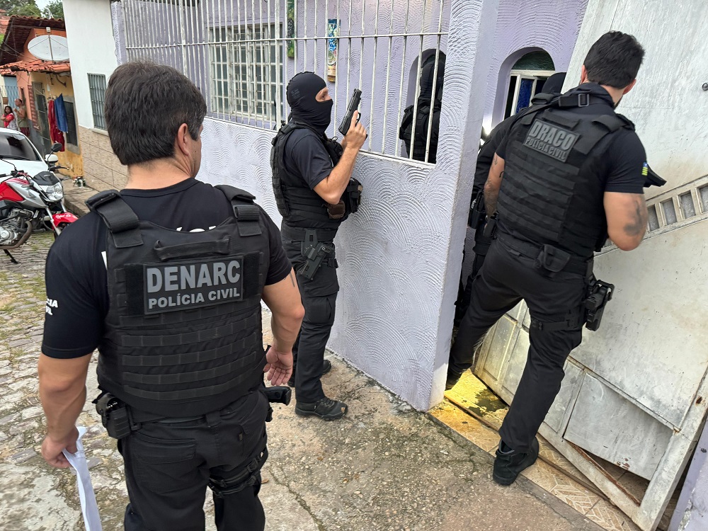 Operação do Denarc “fecha Teresina” e cumpre 25 mandados contra o tráfico de drogas