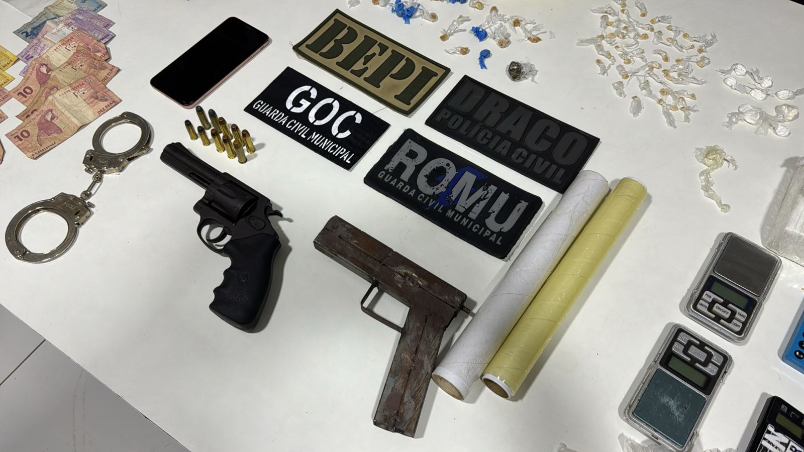 Polícia apreende faccionados com armas, drogas e até drones em Teresina