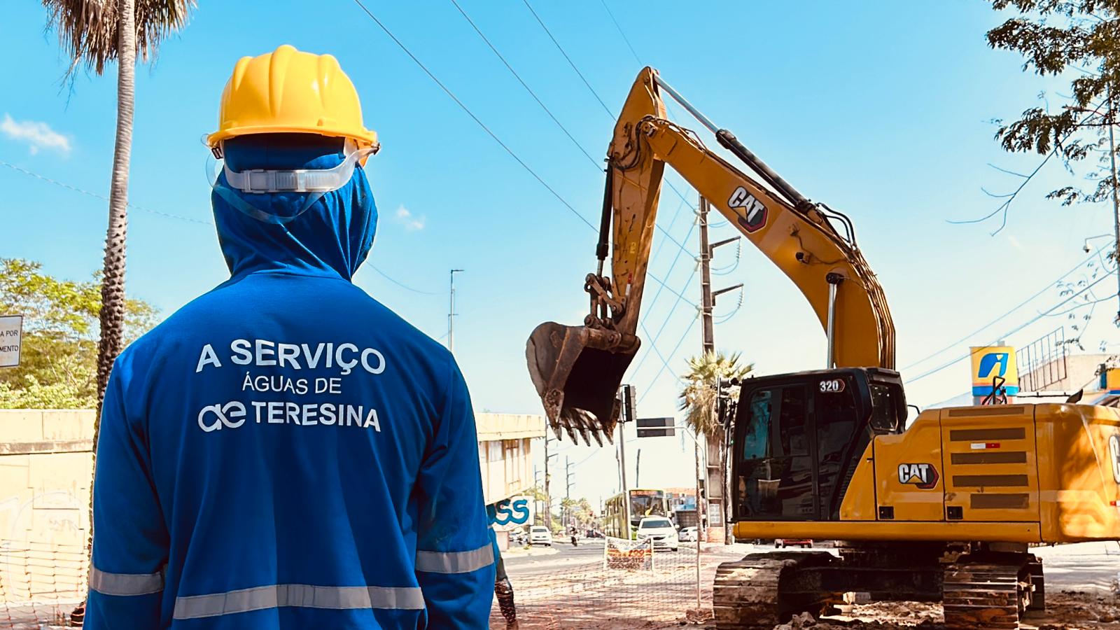 Grandes avenidas de Teresina recebem obras de esgotamento sanitário